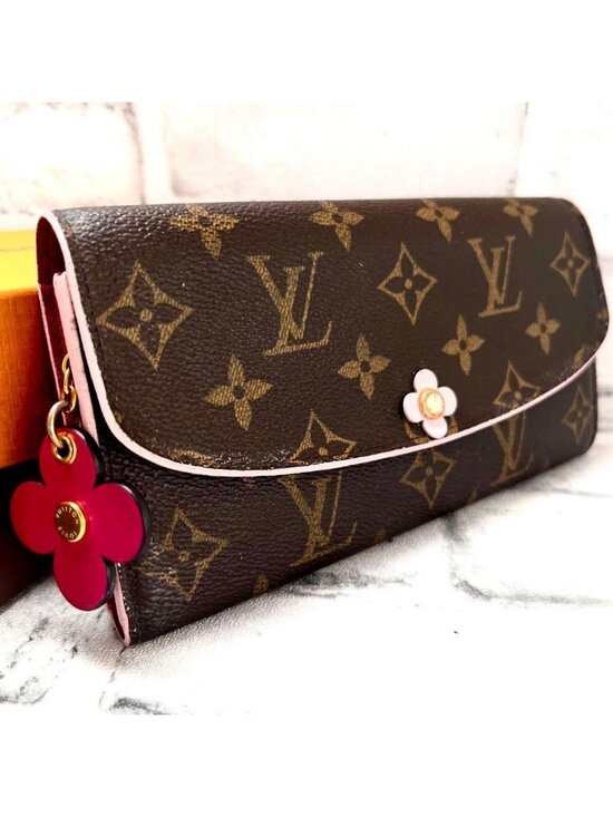 Louis Vuitton Handbags - Louis Vuitton Monogram Portefeuille Emily Flower Charm Wallet